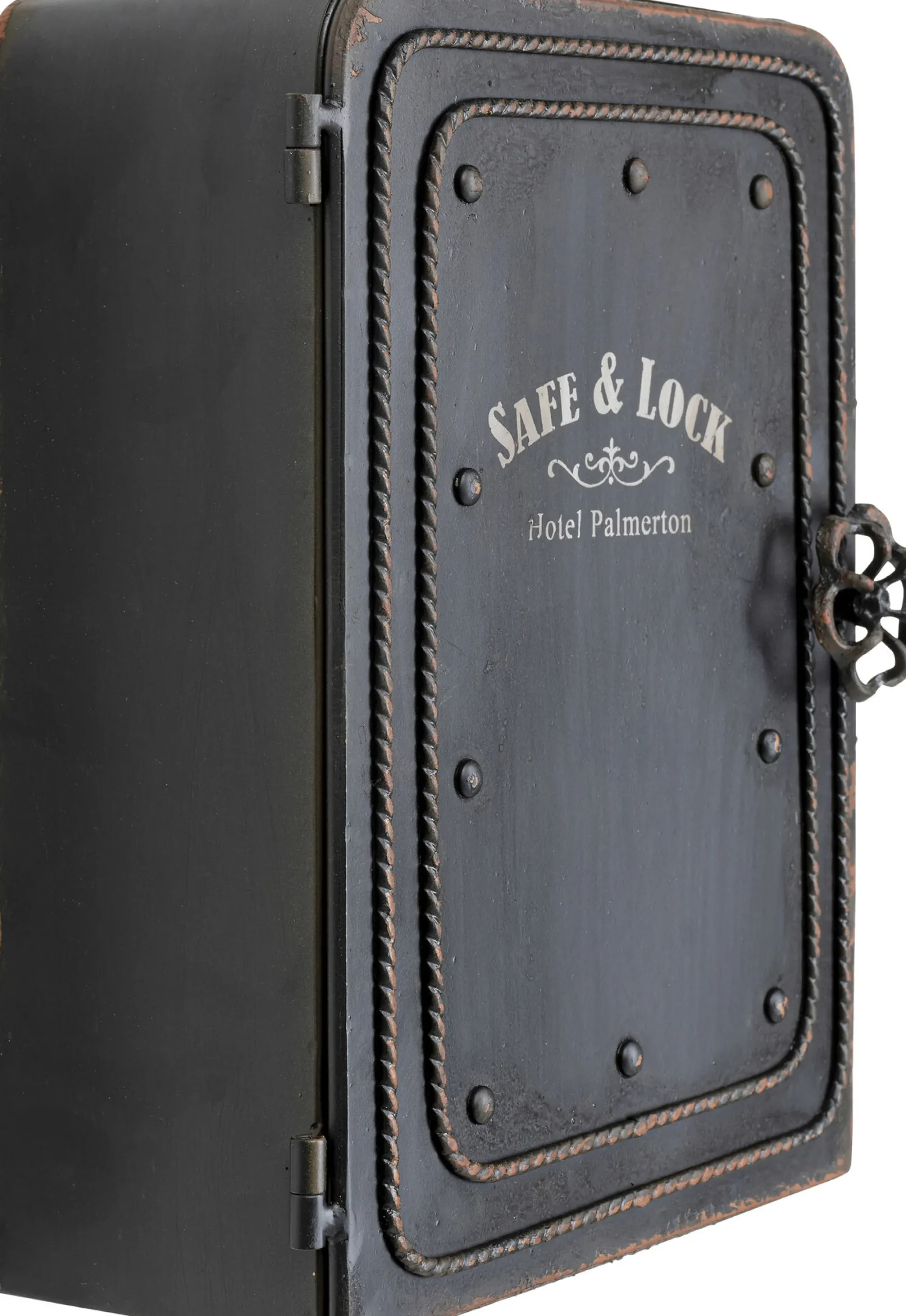 Regał na klucze Key Box 24x31 cm czarno-brązowy