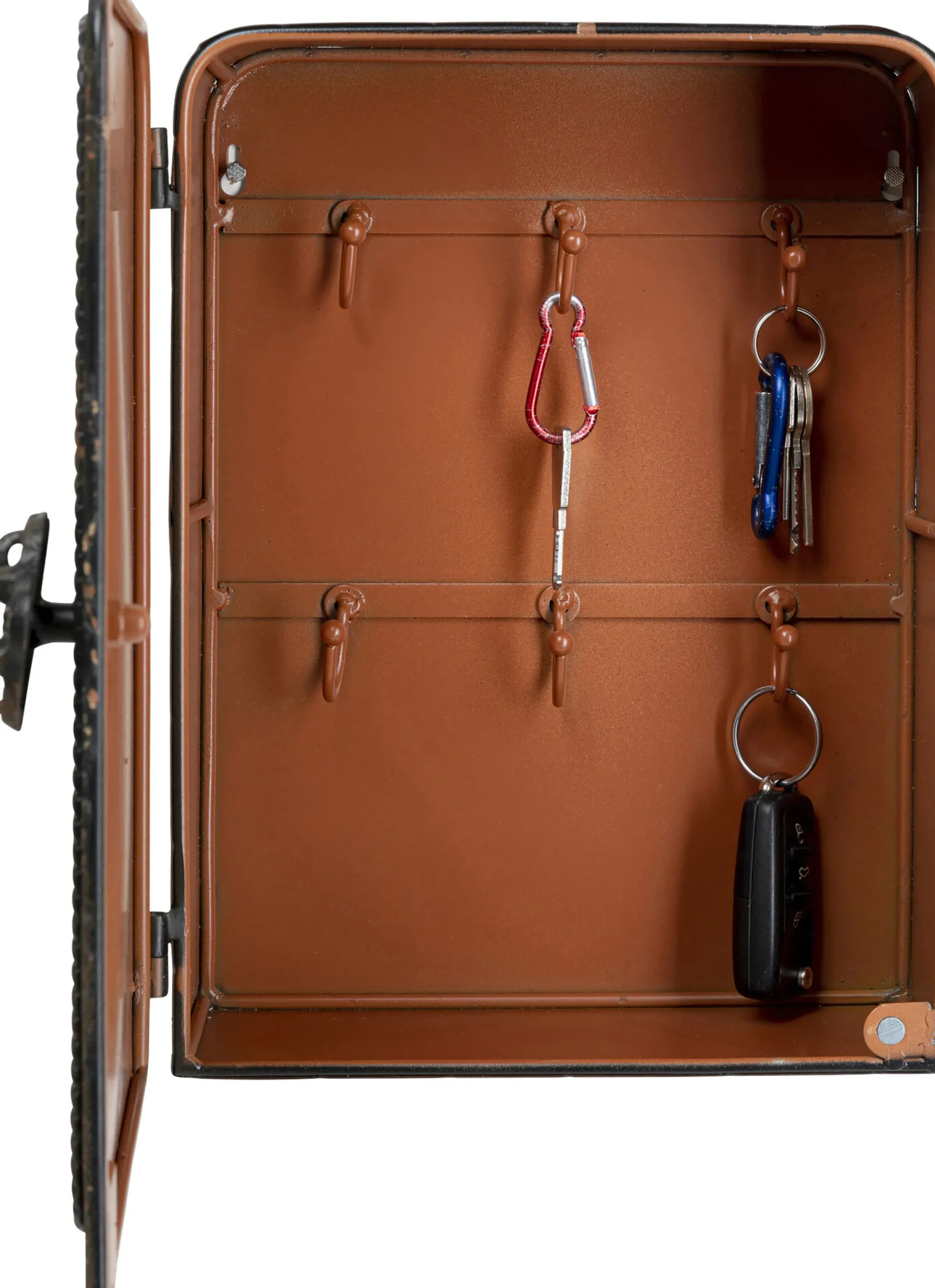 Regał na klucze Key Box 24x31 cm czarno-brązowy