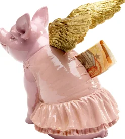 Skarbonka Flying Pig różowa 15cm