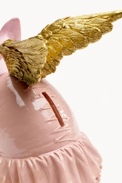 Skarbonka Flying Pig różowa 15cm