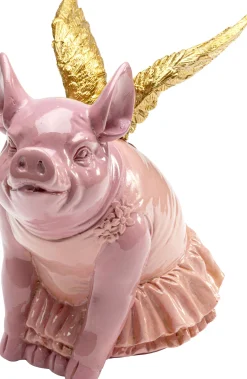 Skarbonka Flying Pig różowa 15cm