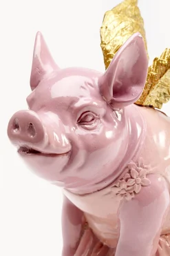 Skarbonka Flying Pig różowa 15cm