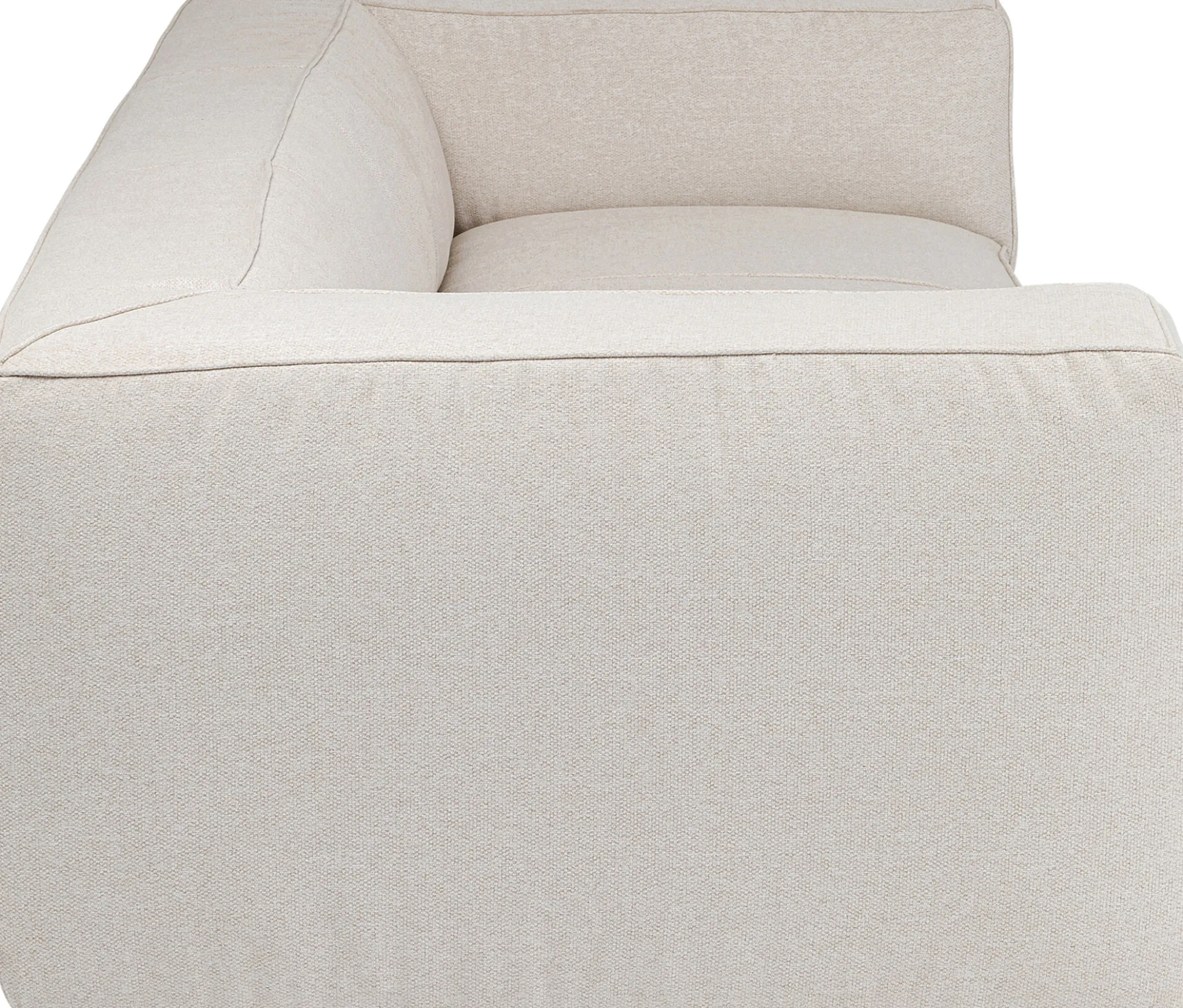 Sofa Cubetto Cord 3 os. 220 cm kremowa