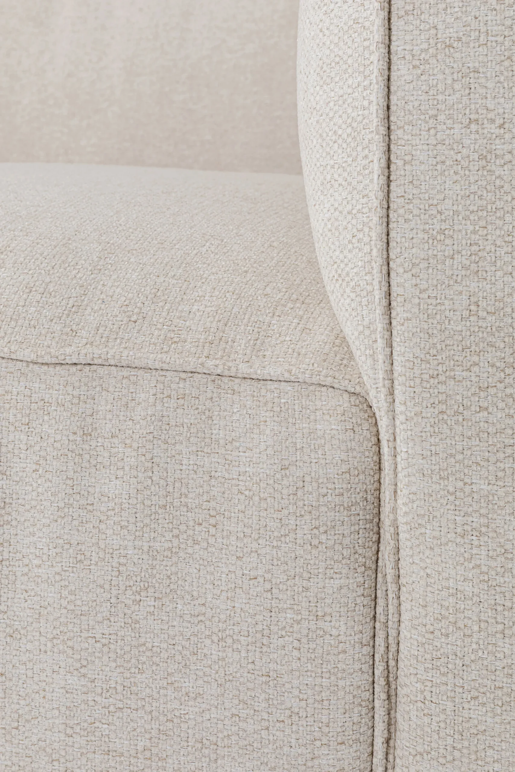 Sofa Cubetto Cord 3 os. 220 cm kremowa