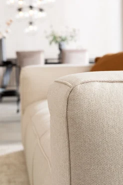 Sofa Cubetto Cord 3 os. 220 cm kremowa