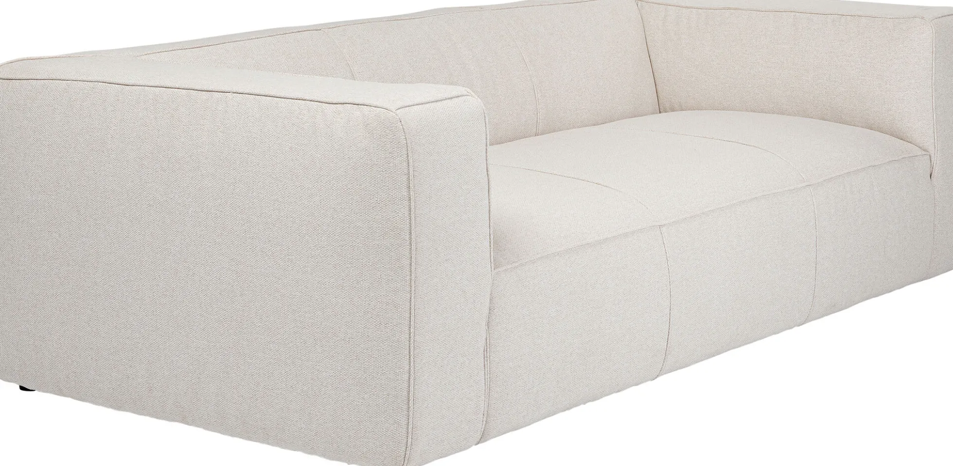 Sofa Cubetto Cord 3 os. 220 cm kremowa