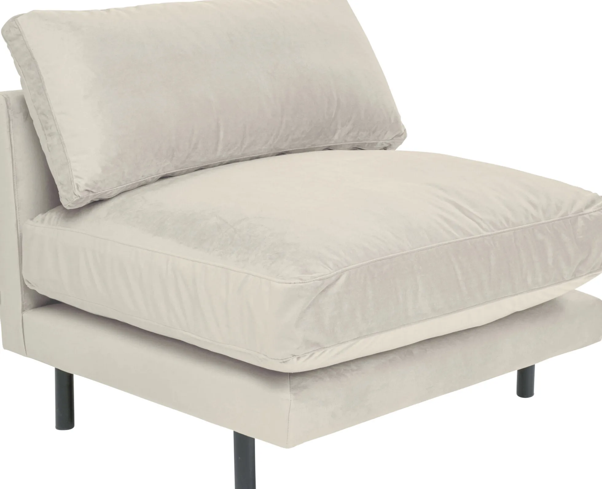 Sofa - moduł Discovery 100x101 cm kremowa