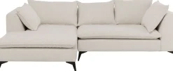 Sofa narożna Jimmy kremowa lewa