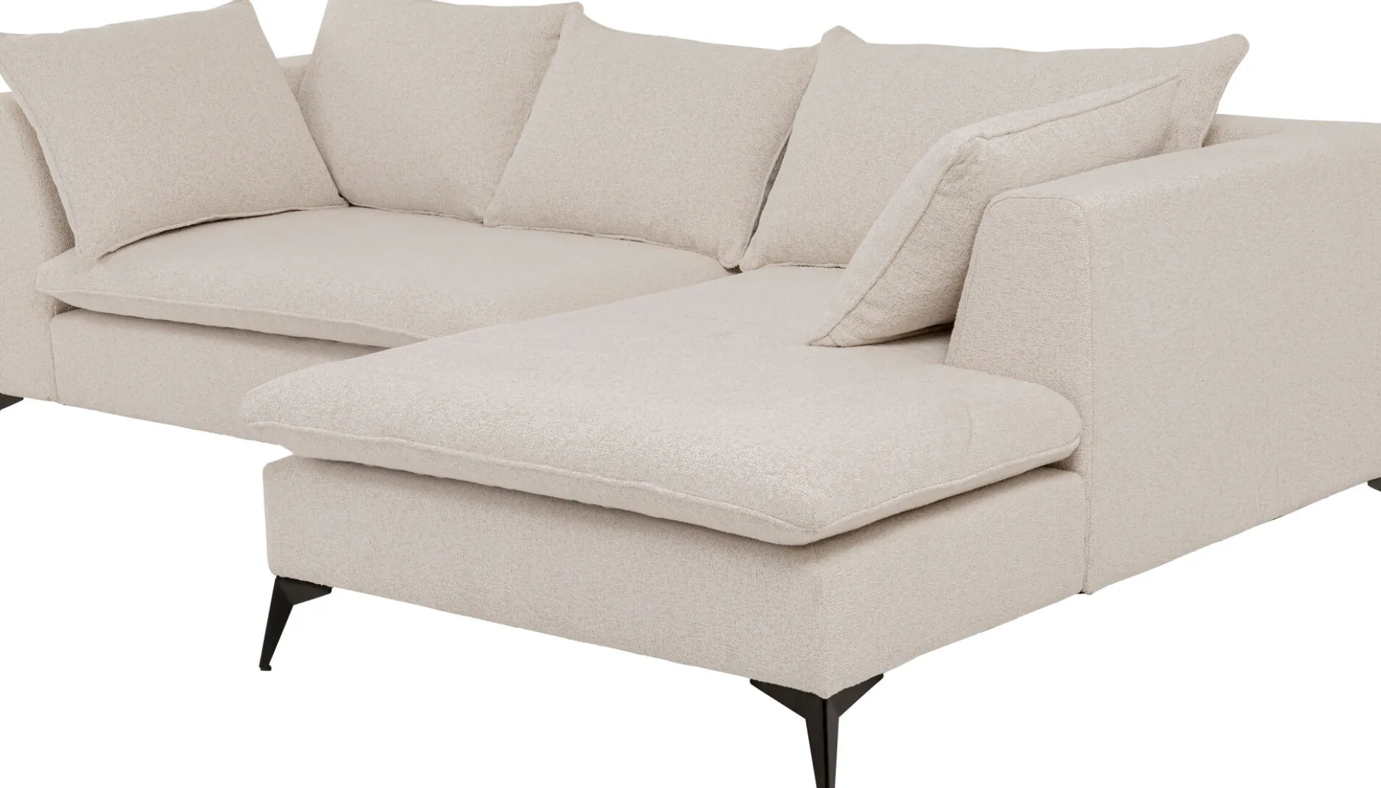 Sofa narożna Jimmy kremowa prawa