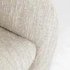 Sofa 3-osobowa kremowa zaokrąglony kształ 261 cm