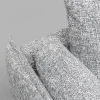 Sofa 3-osobowa w kolorze szarym nogi stalowe czarne 230 cm