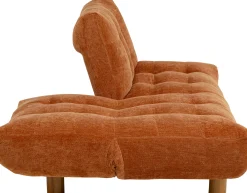 Sofa Rozkładana Mel Pomarańczowa 188cm