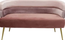 Sofa Sandwich 125 cm jasnoróżowa