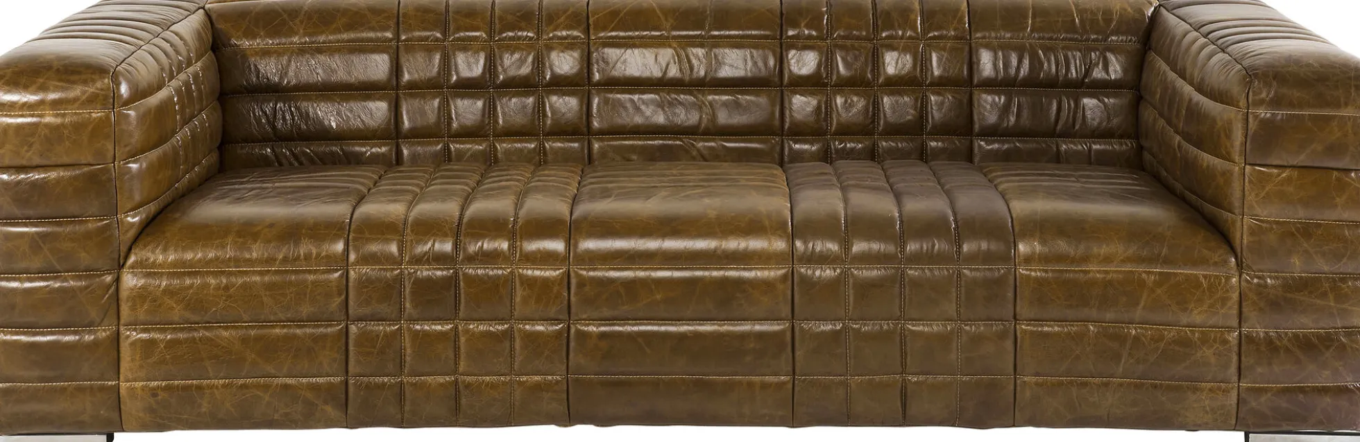 Sofa Square Dance 234x112 cm skóra naturalna