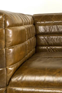 Sofa Square Dance 234x112 cm skóra naturalna