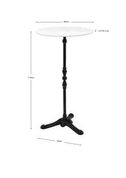 Stół barowy Kaffeehaus biały Ø60cm