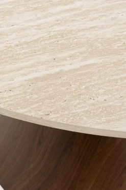 Stół Cono Travertin Walnut Ø120cm