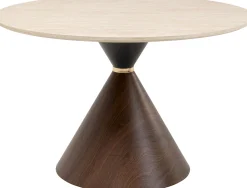 Stół Cono Travertin Walnut Ø120cm