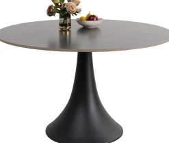 Stół Grande Possibilita Ø120 cm czarny - blat marmur