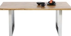 Stół Jackie 160x80 cm dąb - nogi chromowe