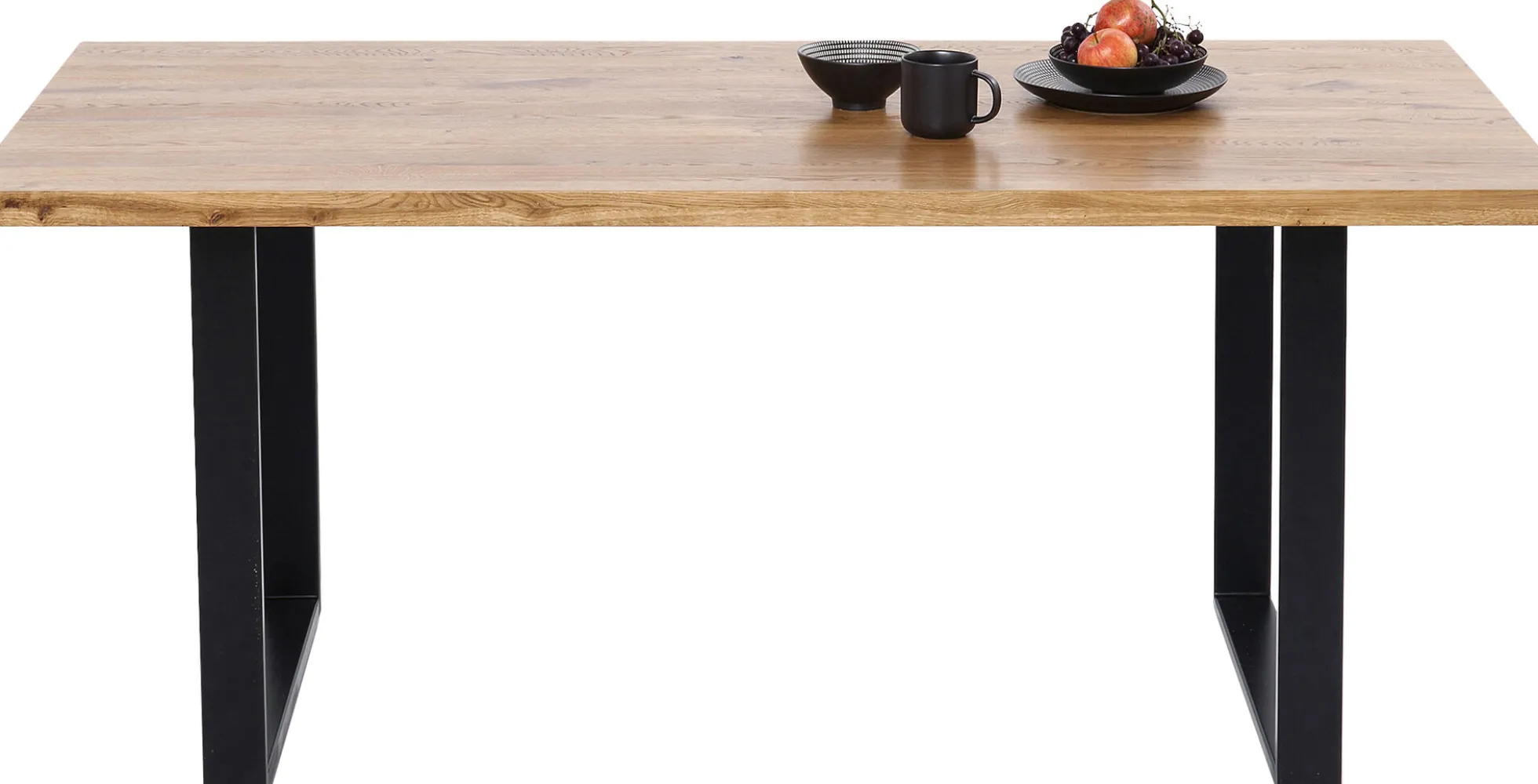 Stół Jackie 160x80 cm dąb - nogi czarne