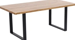 Stół Jackie 160x80 cm dąb - nogi czarne