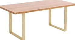 Stół Jackie 160x80 cm dąb - nogi złote