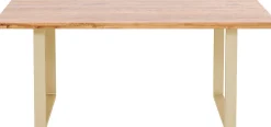 Stół Jackie 160x80 cm dąb - nogi złote