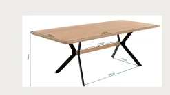 Stół Midtown Oak 220x100cm