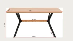Stół Midtown Oak 160x80cm