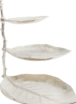 Stojak na biżuterię Leaf 45x46 cm srebrny