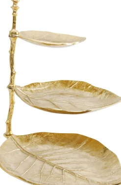 Stojak na biżuterię Leaf 32x46 cm złoty