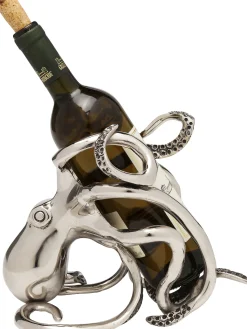 Stojak na wino Octopus 17x24 cm srebrny