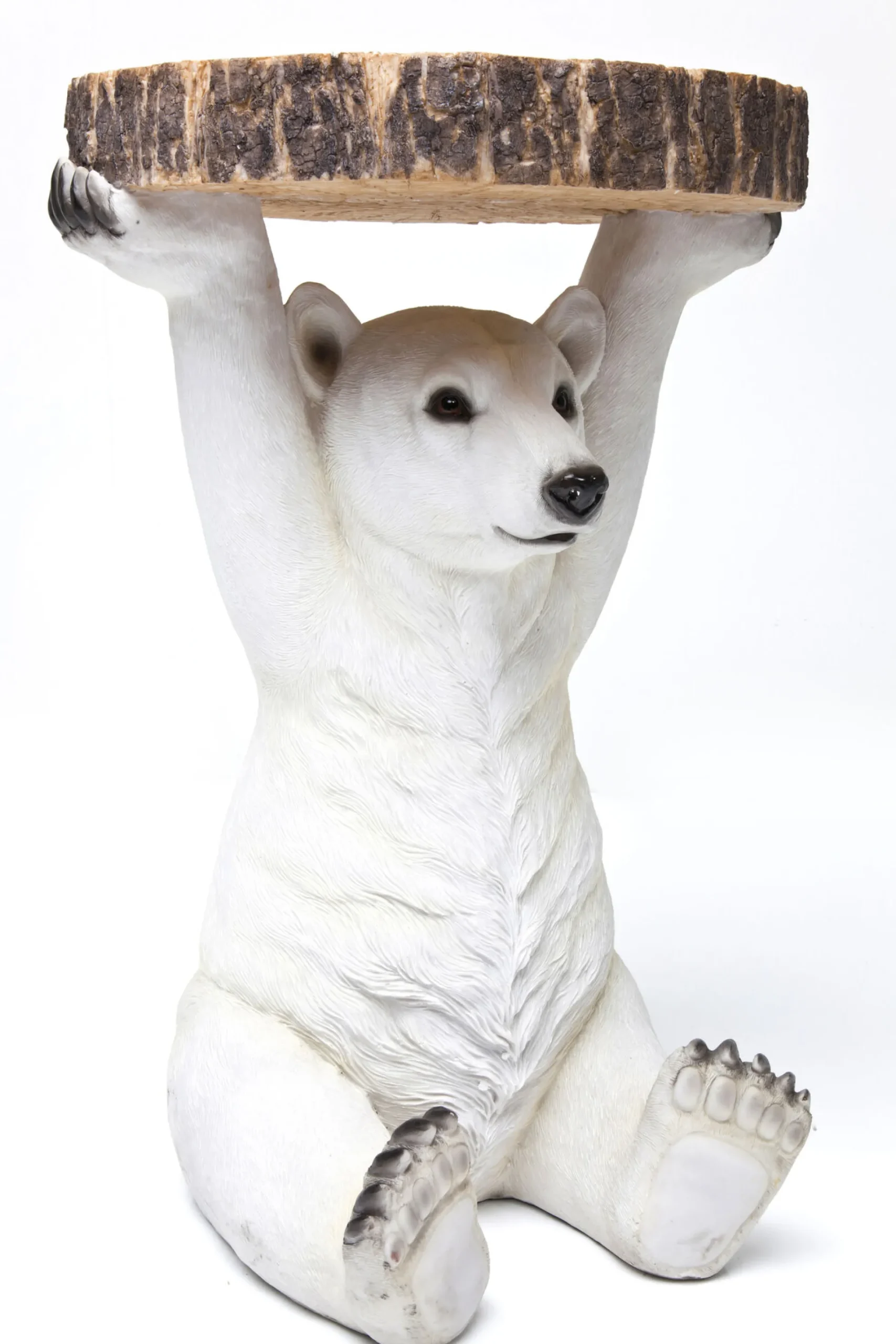 Stolik Bear ∅37 cm biały
