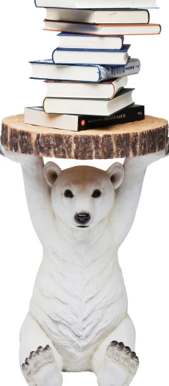 Stolik Bear ∅37 cm biały