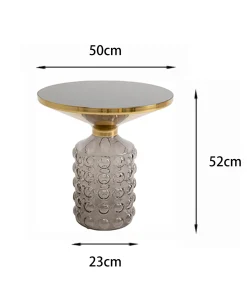 Stolik boczny Lolla dymny Ø50cm