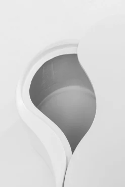 Stolik boczny Lotus biały 35cm