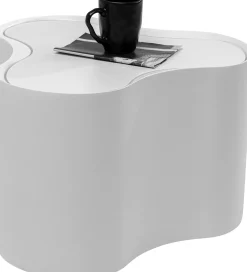 Stolik boczny Lotus biały 30cm