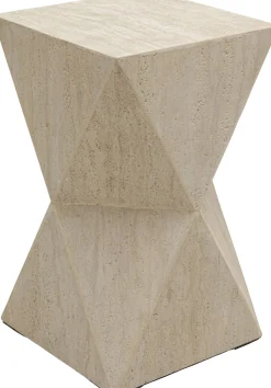 Stolik boczny Luxury Triangle z trawertynu