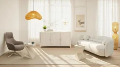 Stolik boczny Luxury Z z trawertynu