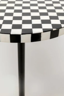 Stolik Domero Chess Ø25xH50 cm czarno-biały