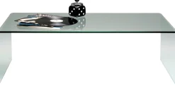 Stolik kawowy Clear Club 120x60 cm ciemnoszary transparentny