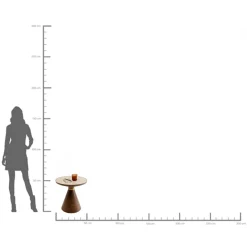 Stolik kawowy Cono Travertin Ø50cm