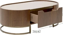 Stolik kawowy Giorgio 70x130cm
