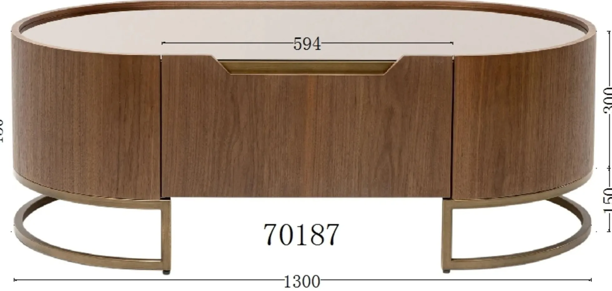 Stolik kawowy Giorgio 70x130cm