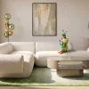 Stolik kawowy Glossy Taupe 160x100cm