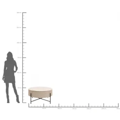 Stolik Kawowy Riffle Ø80cm