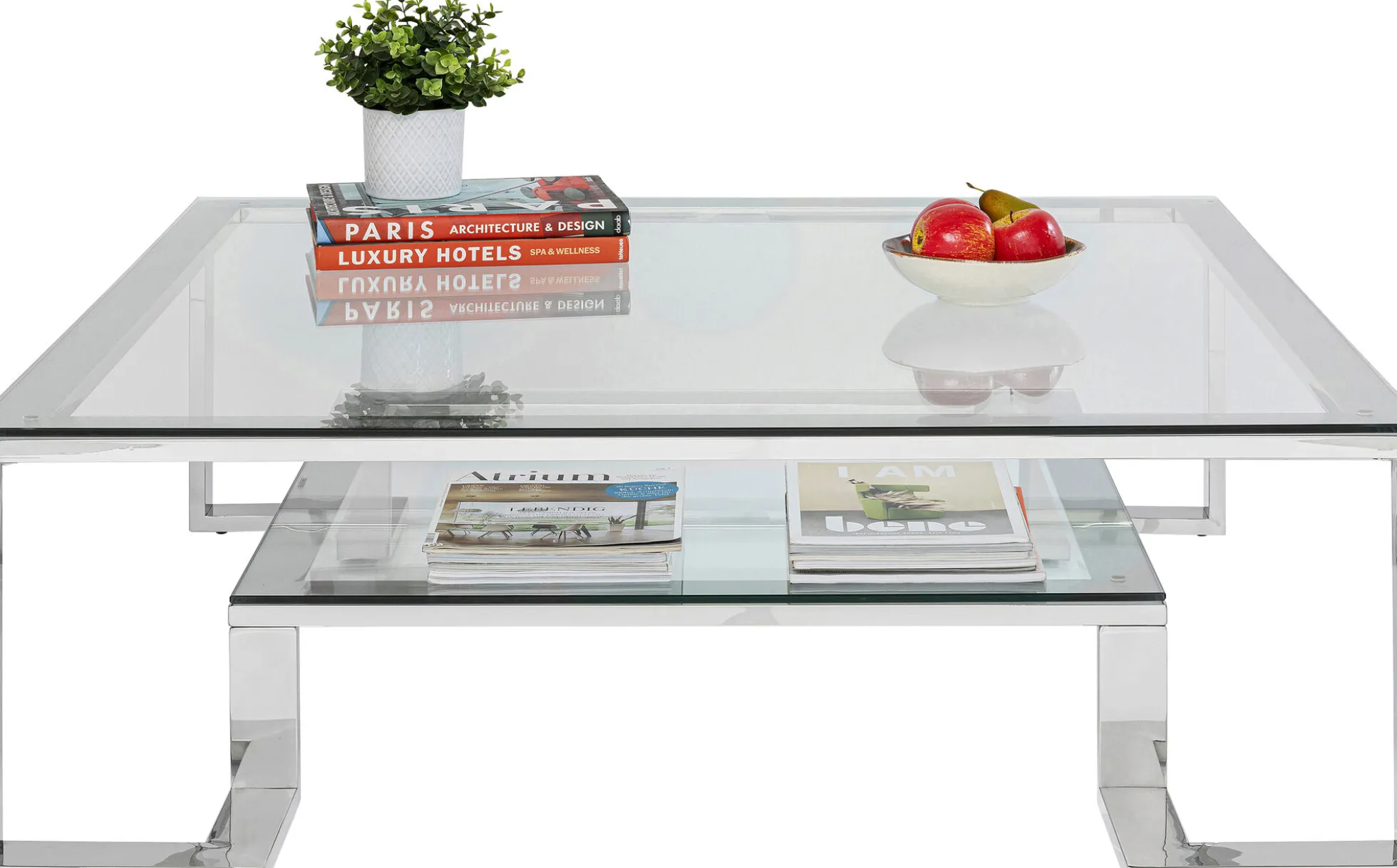 Stolik kawowy Silver Rush 120x120 cm srebrny