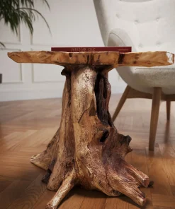 Stolik kawowy Tree 50x50 cm drewniany
