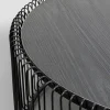 Stolik kawowy Wire Black Wood (2/Set)
